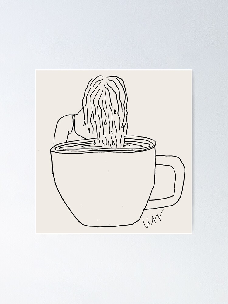 "TAKE A SIP, TAKE A DIP!" Poster for Sale by lissfromearth Redbubble