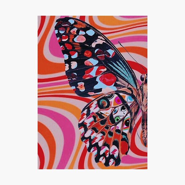 1/2 trippy butterfly poster Photographic Print