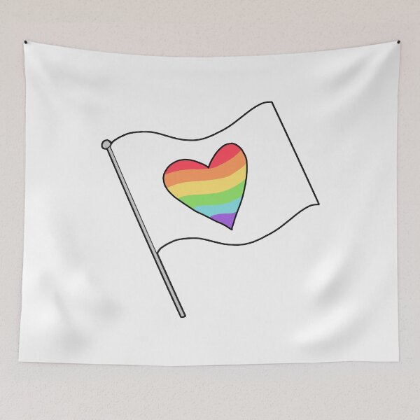 Item preview, Pride Flag with Love designed and sold by Apple1128.