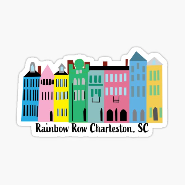 Item preview, Rainbow Row Charleston, SC designed and sold by ellm.