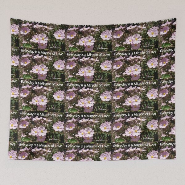 Item preview, Everyday is a Miracle of Love - Pink floral Inspirational Quote designed and sold by Sarah  Rajkotwala.