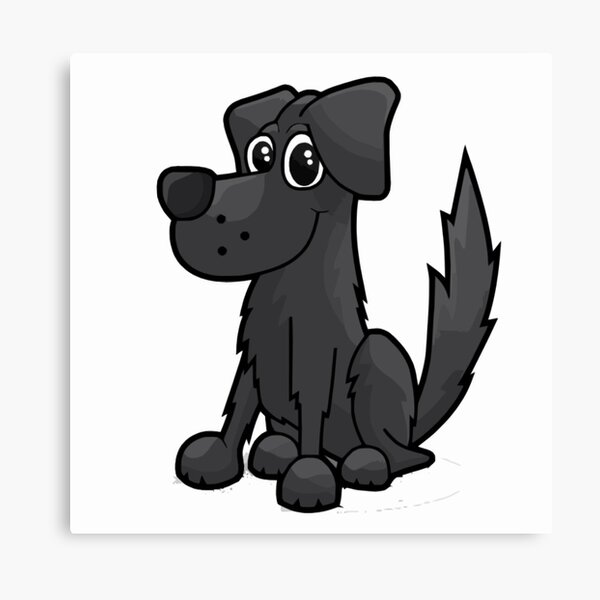 Item preview, Black Cartoon Dog Sitting Down designed and sold by Reethes.