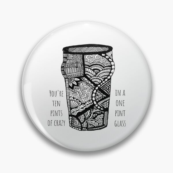 Item preview, 10 pints of crazy designed and sold by Zen's Doodles.