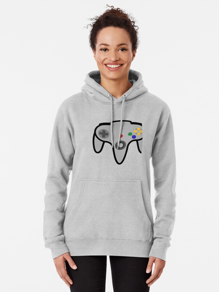 Imagen 2 de 5, Sudadera con capucha con la obra Controlador N64, diseñada y vendida por kevinpost.