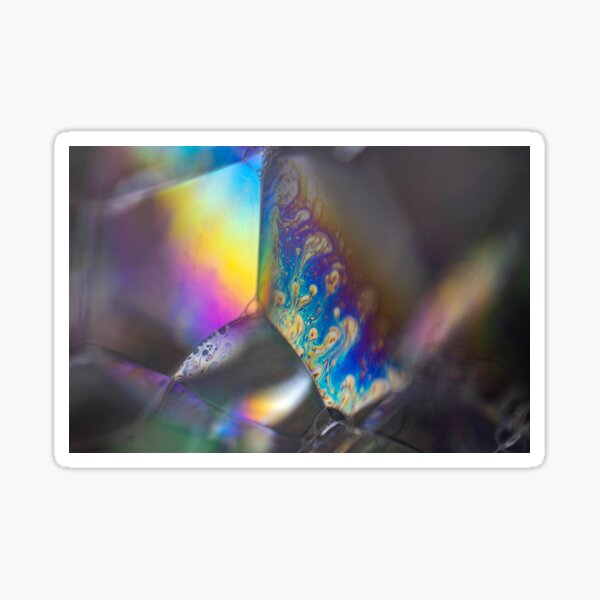 macro bubbles photo rainbow Sticker