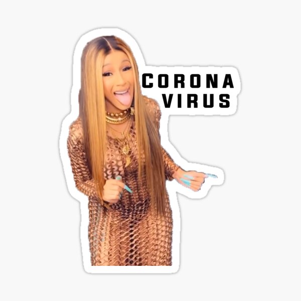 Cardi-V Sticker