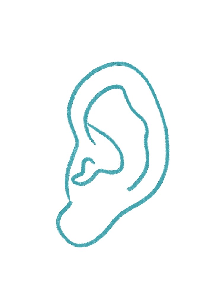 Thumbnail 3 of 3, Scarf, Listen up designed and sold by Designwebjae.