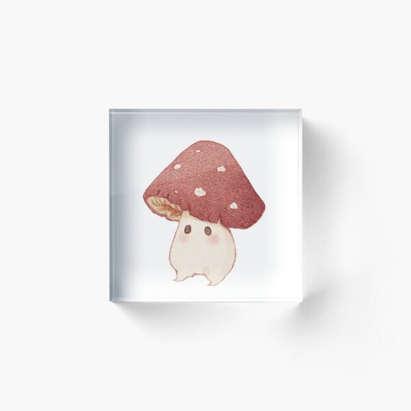 Friendly mushroom Acrylic Block