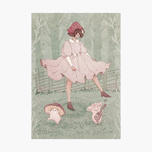 Dancing mushrooms Photographic Print