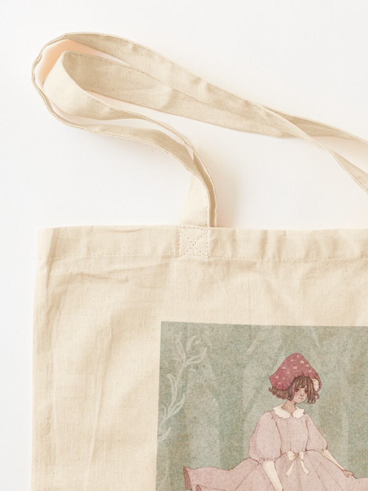 Thumbnail 3 of 5, Tote Bag, Dancing mushrooms designed and sold by Fairydrop.