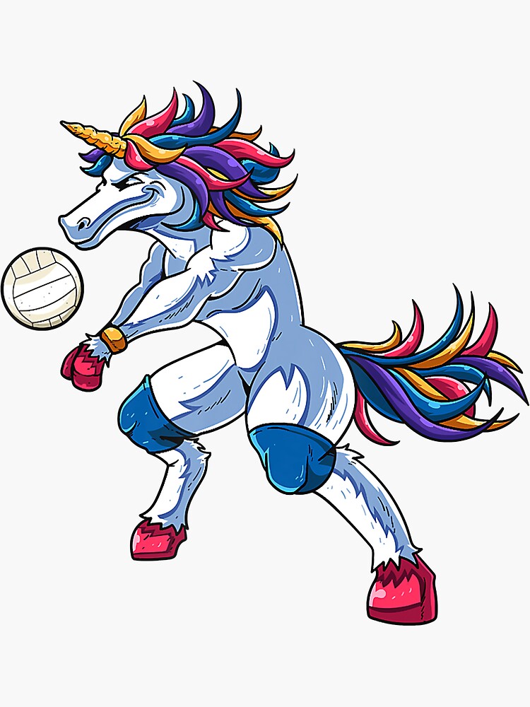 Unicorn Volleyball print 版画 Unicorn Volleyball print Unicorn