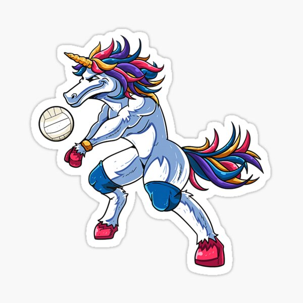 Unicorn Volleyball Mine Rally Beach Player Coach Unicorns Rainbow