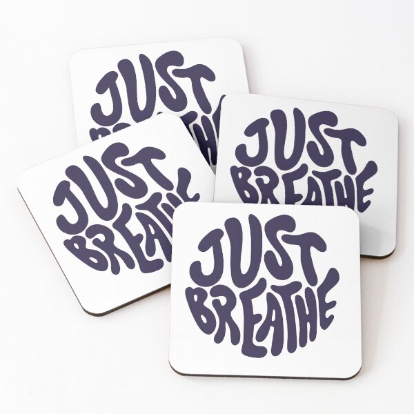 Item preview, Just Breathe Typography Illustration designed and sold by SotoDesigns.