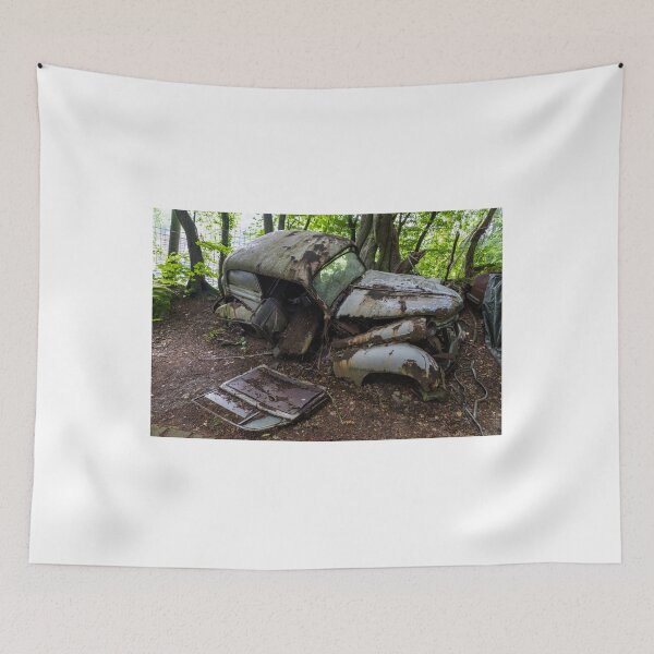 Item preview, Old car in the grave yard,  car cemetery. designed and sold by Pennylanemerch.