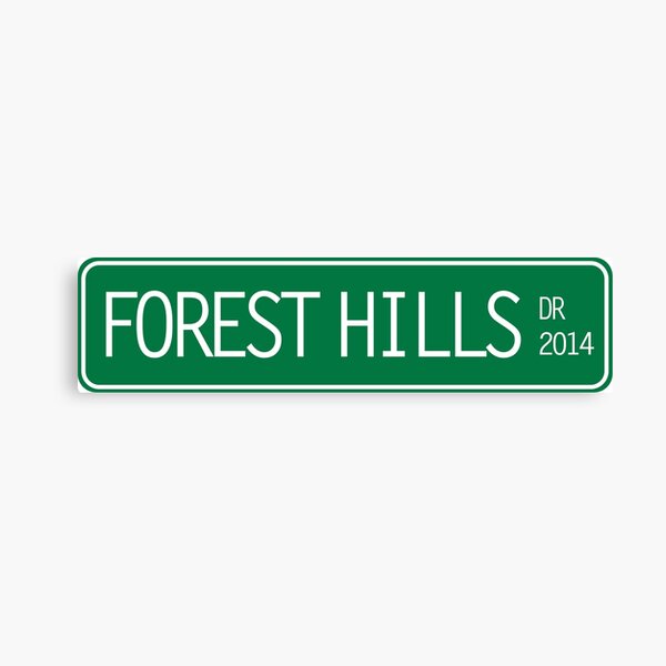 2014 forest hills drive street sign Canvas Print