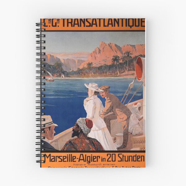 Item preview, Marseille Algier in 20 Stunden vintage travel poster designed and sold by stickart-marek.