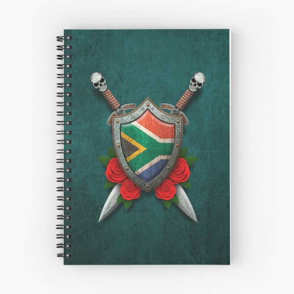 Item preview, South African Flag on a Worn Shield and Crossed Swords designed and sold by JeffBartels.