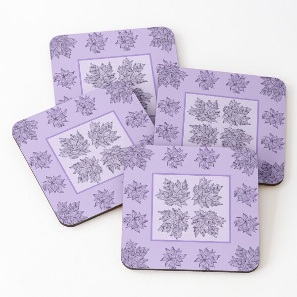 Item preview, Purple leaf doodle  designed and sold by Lois Gardiner.