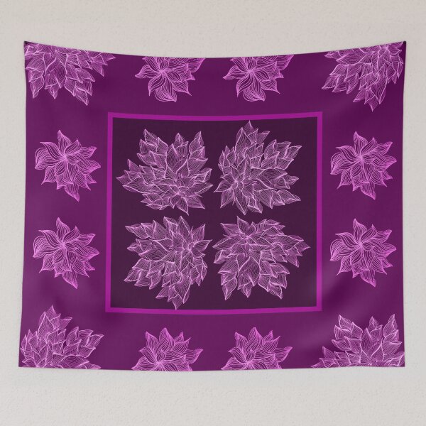 Item preview, Magenta leaf doodle  designed and sold by Lois Gardiner.