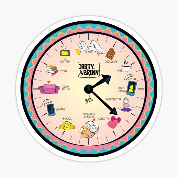 J&B - RELOJ Pegatina