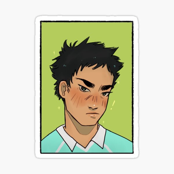 iwaizumi = saint bc he puts up with oikawa | HAIKYUU FANART Sticker