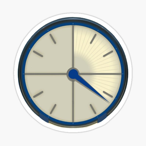 Painted Countdown Clock Sticker