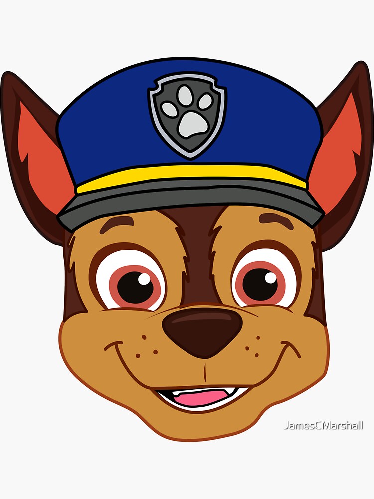 paw chase Sticker for Sale by JamesCMarshall