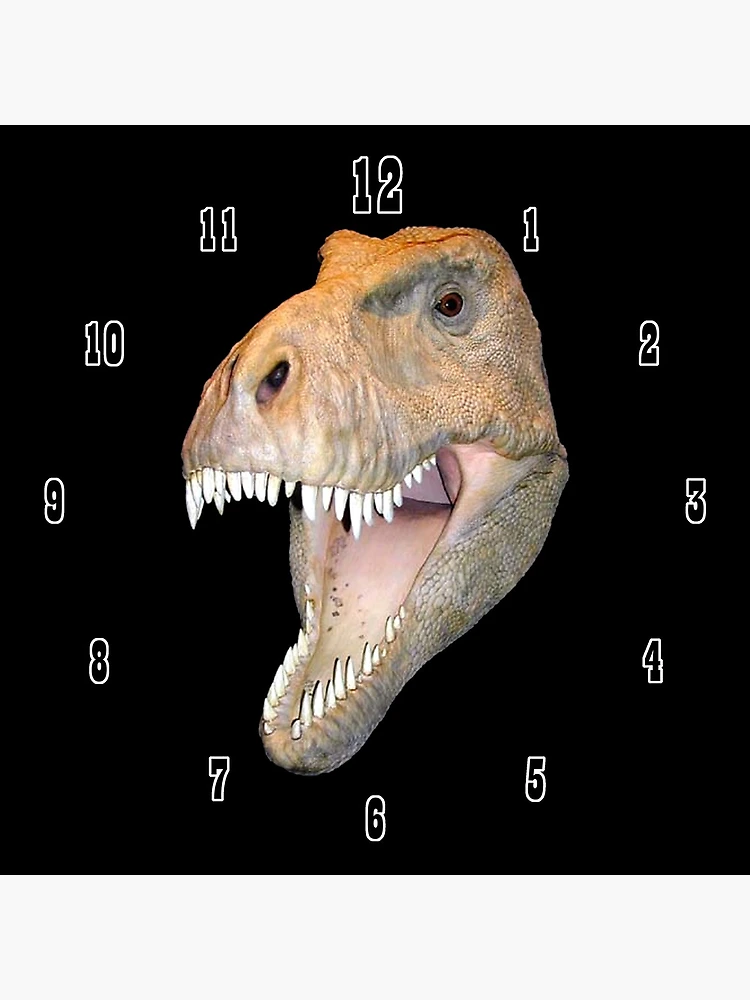 Thumbnail 4 of 4, Clock, Realistic Dinosaur designed and sold by TJDraws.