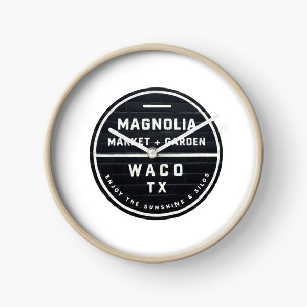 magnolia market + garden Clock