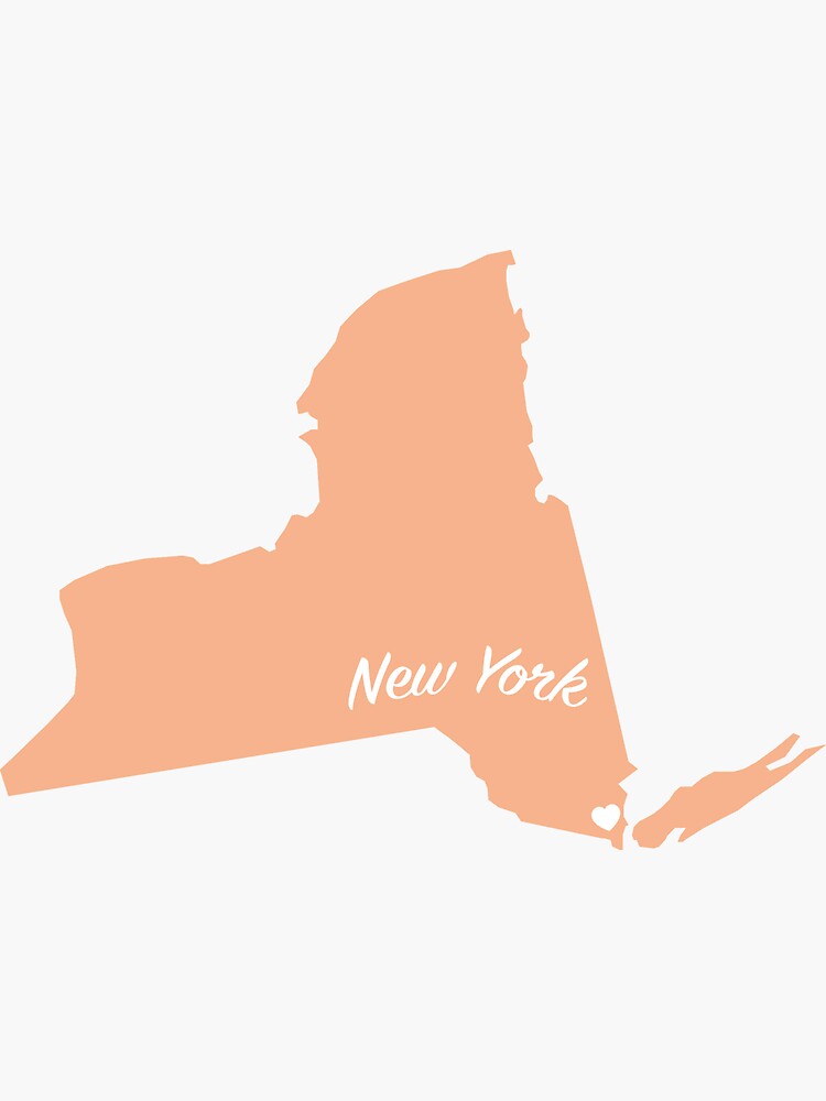 "New York State " Sticker by cebax02 | Redbubble