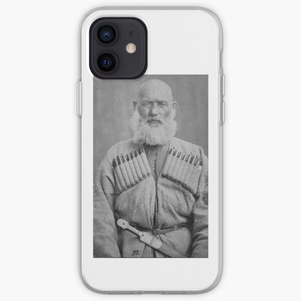The old man is a Kabardian (Circassian) with a dagger of Kama on his belt iPhone Soft Case