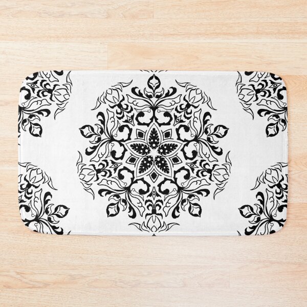 Item preview, Acanthus Star Mandala Black and White designed and sold by SirCrim.