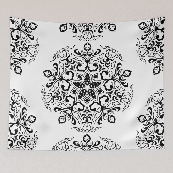 Item preview, Acanthus Star Mandala Black and White designed and sold by SirCrim.