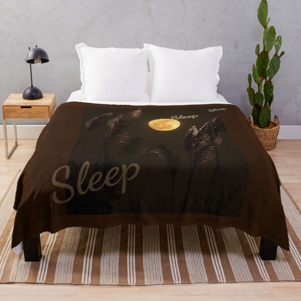 Item preview, Sleeping Breeze Leaves Night Full Moon Glow - Brown Gold designed and sold by NoGrayDays1.