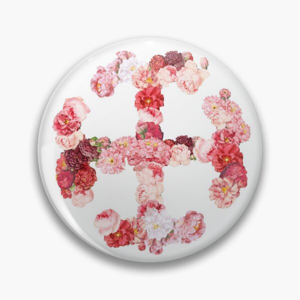 Item preview, pink floral french cross designed and sold by KasJ.