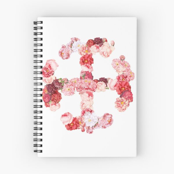 Item preview, pink floral french cross designed and sold by KasJ.