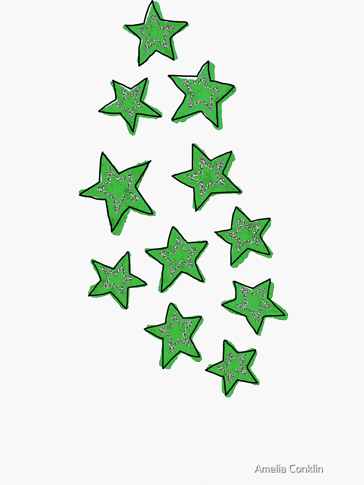 Sparkle Stars (3 Pack) - Stickers Sticker for Sale by tesscosgrave