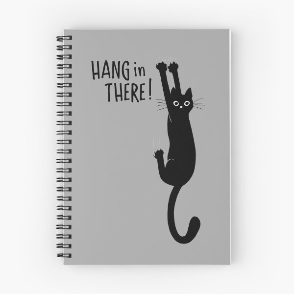 Item preview, Funny Black Cat Hanging On - Hang in There! Humorous Kitty designed and sold by Jenn Inashvili.