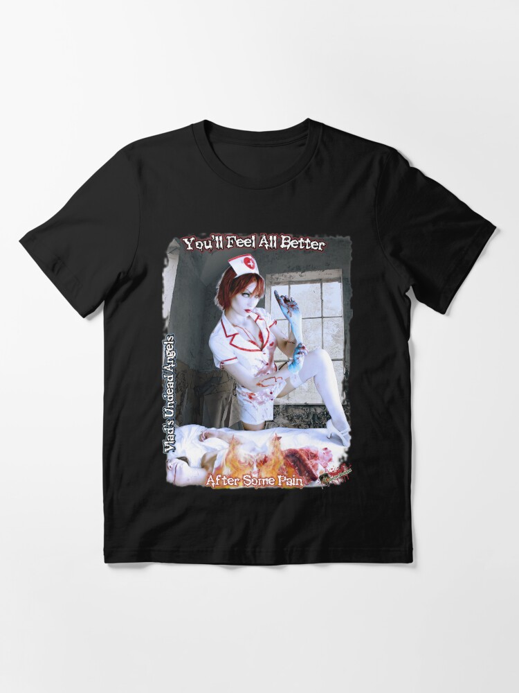 Alternate view of Live Undead Angels: Undead Nurse Essential T-Shirt