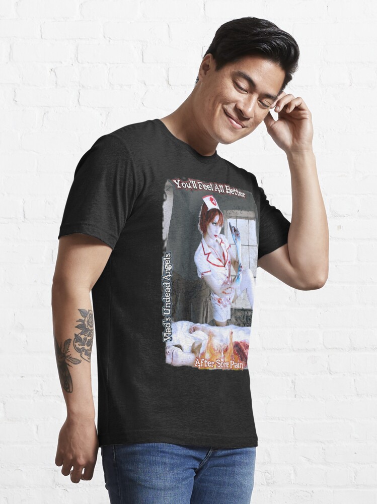 Alternate view of Live Undead Angels: Undead Nurse Essential T-Shirt