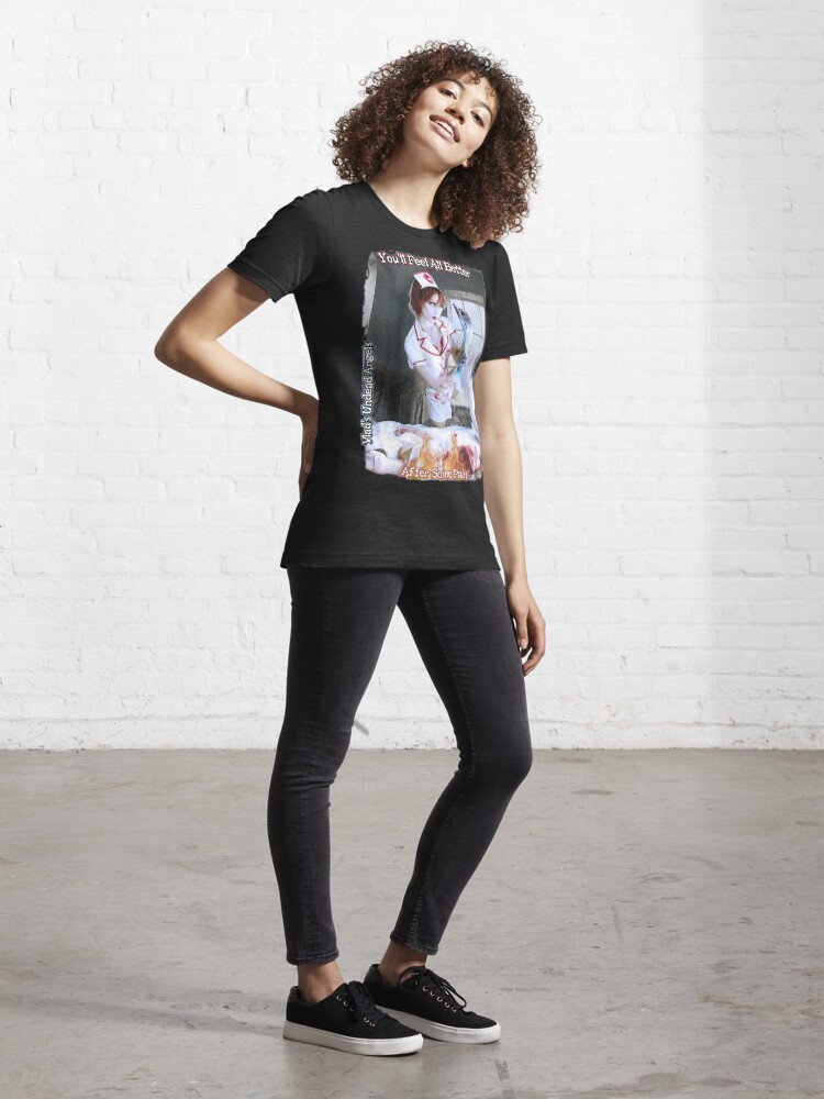 Alternate view of Live Undead Angels: Undead Nurse Essential T-Shirt