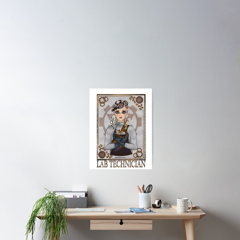 Lab Tech (SteamPunk Art) Poster
