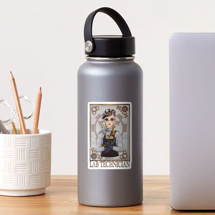 Lab Tech (SteamPunk Art) Sticker