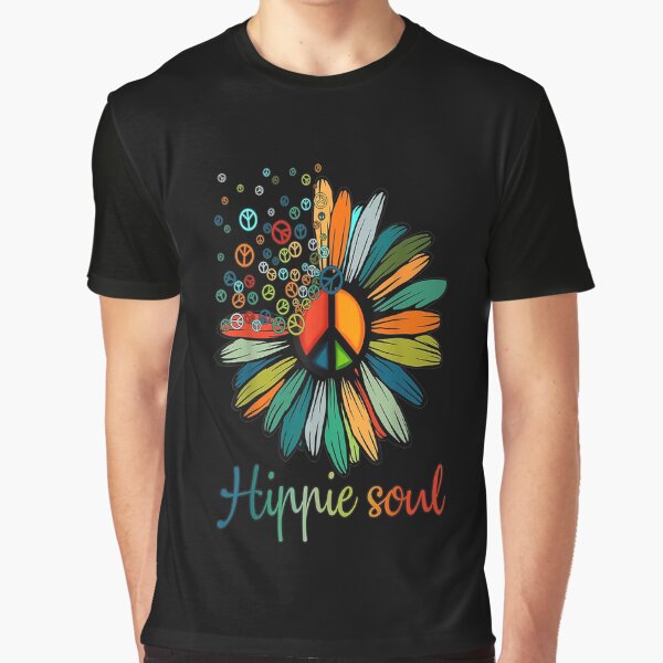 Hippie Gift Hippie Sunflower Gift Shirt Ts09 Hippie Soul Shirt Hippie Rainbow Shirt Hippie Unisex Shirt Hippie Vintage Shirt