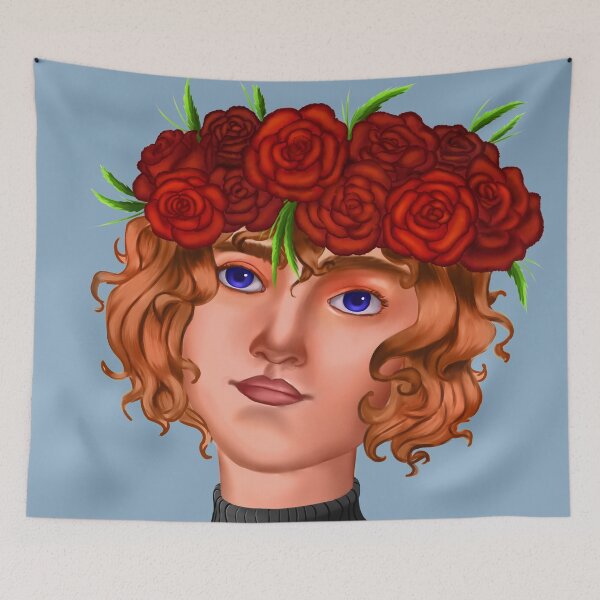 Item preview, Girl in the Flower Crown designed and sold by Blenderbeetle.