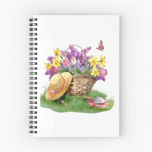 Item preview, Basket of spring time flowers designed and sold by SuperMerchMan.