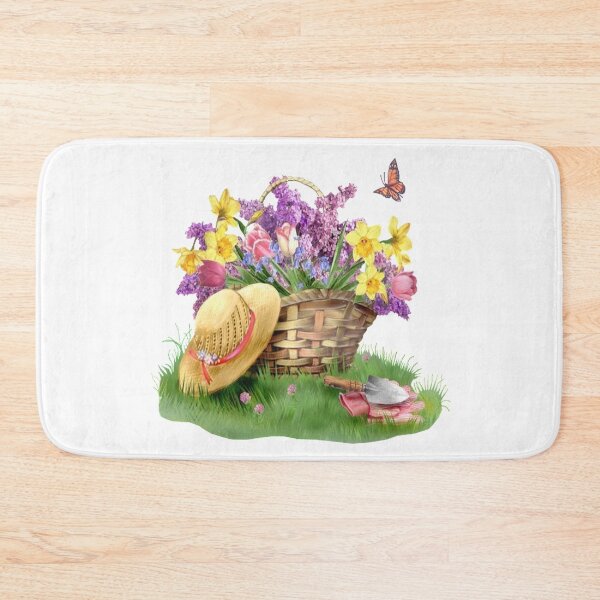 Item preview, Basket of spring time flowers designed and sold by SuperMerchMan.