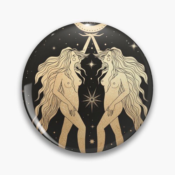 Item preview, Gemini Zodiac Sign Golden designed and sold by noveltiko.