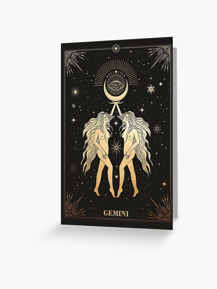Gemini Zodiac Sign Golden