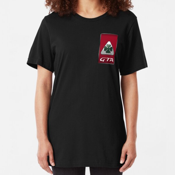 Alfa Romeo GTA Quadrifoglio Monogram Design Slim Fit T-Shirt